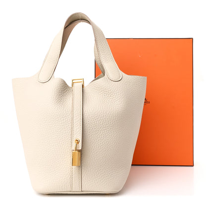 Hermes Taurillon Clemence Picotin Lock 18 PM Nata PM Nata 11 of 11