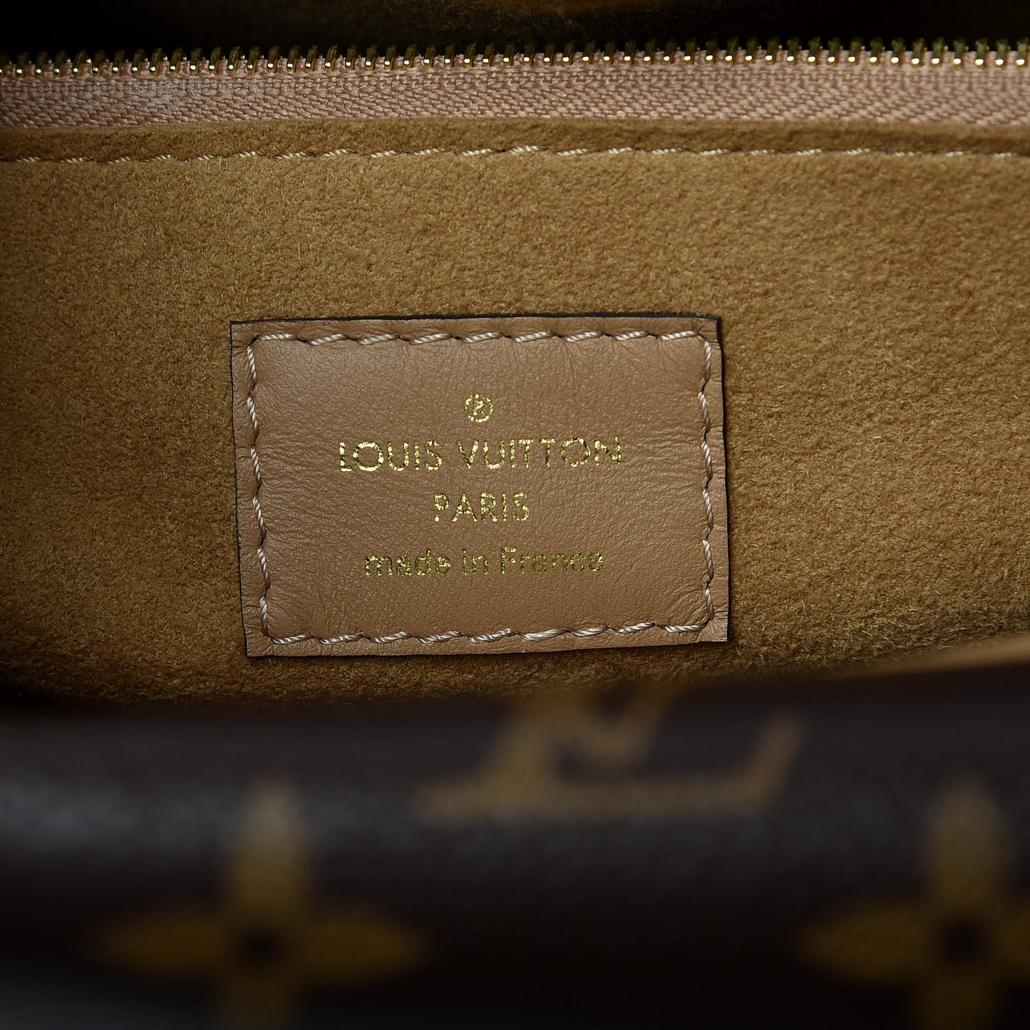 Grained Calfskin Monogram Double V Sesame