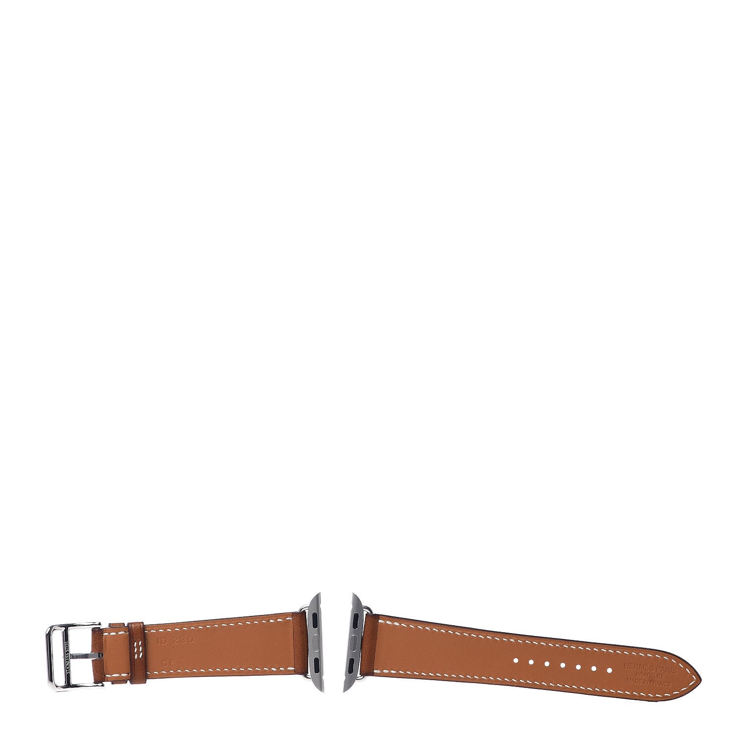 Hermes Barenia 40mm Apple Watch Single Tour Band Fauve 2 of 5