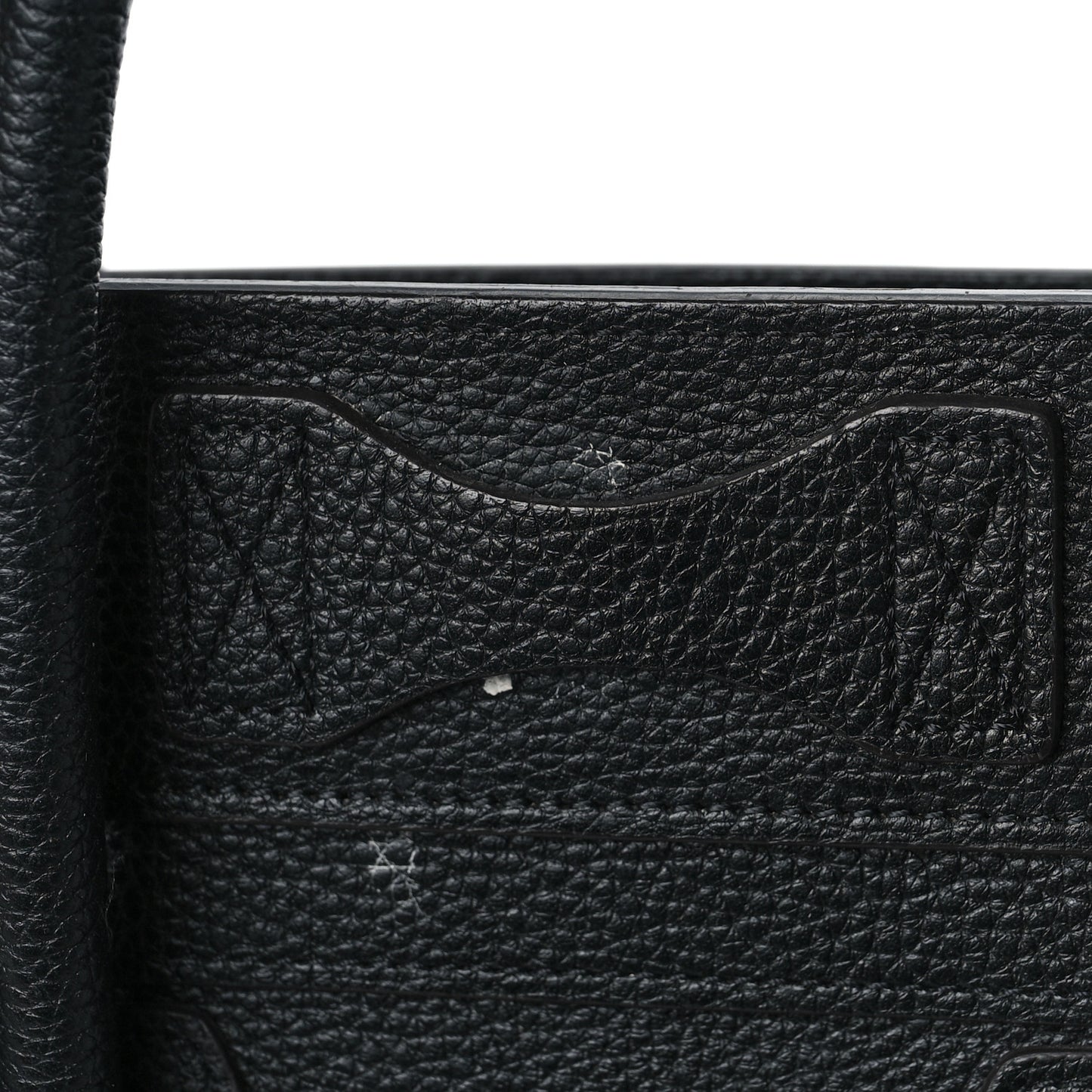 Drummed Calfskin Micro Luggage Black