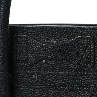 Celine Drummed Calfskin Micro Luggage Black 12 of 16