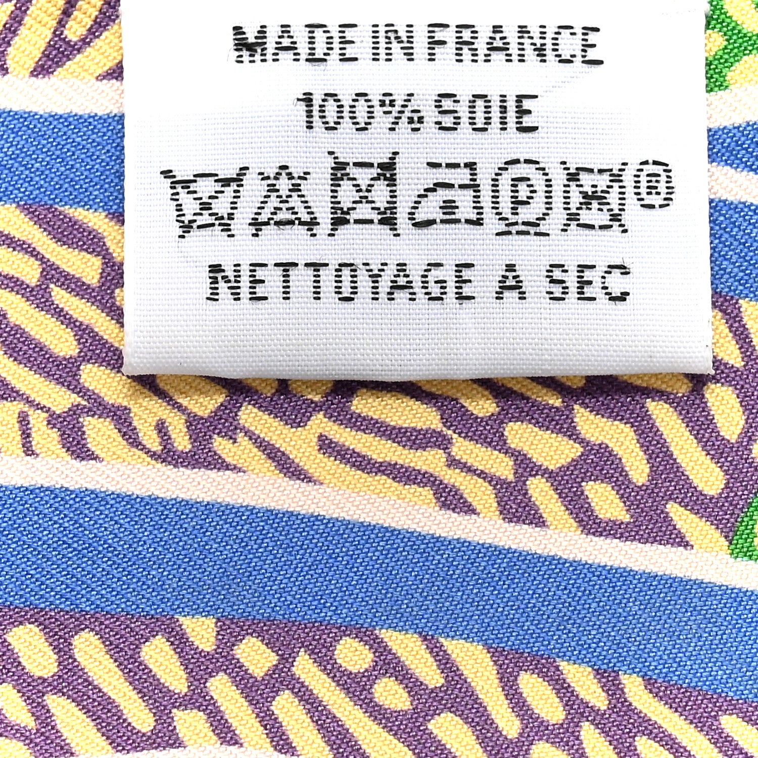 Hermes Silk En Liberte Twilly Jaune Vif Bleu Rouge 4 of 4