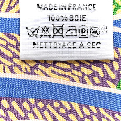 Hermes Silk En Liberte Twilly Jaune Vif Bleu Rouge 4 of 4