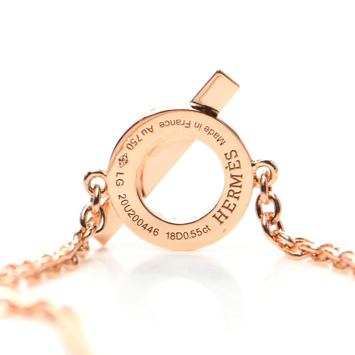 18K Rose Gold Diamond Finesse Bracelet LG