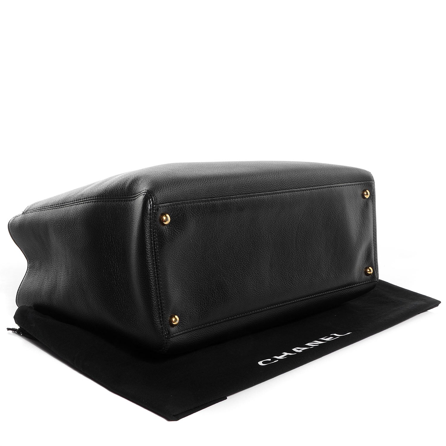Chanel Calfskin Cerf Executive Shopper Tote Black 4 of 7