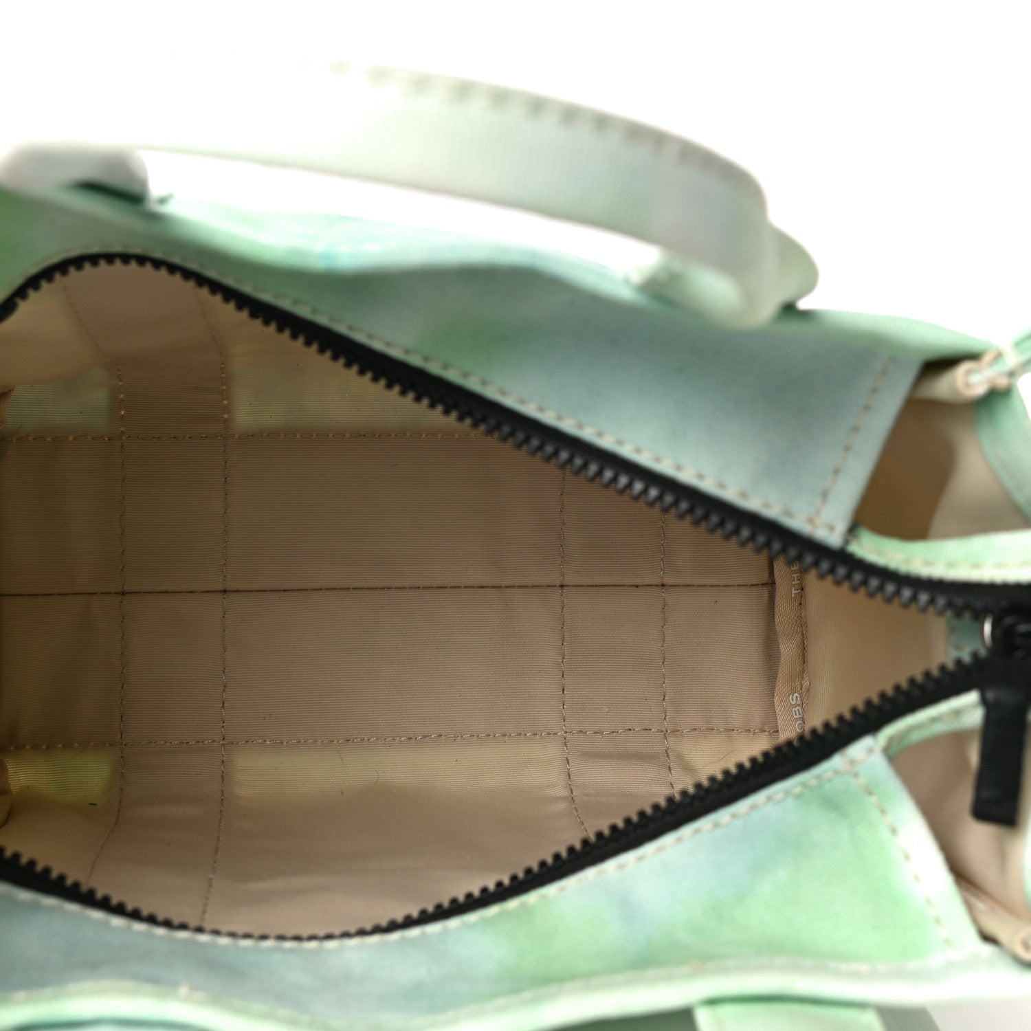 Marc Jacobs Cotton Canvas Tie Dye Small The Traveler Tote Bag Green 4 of 9