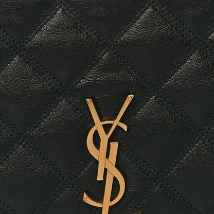 Saint Laurent Lambskin Quilted Mini Becky Chain Bag New Vert Fonce 6 of 8