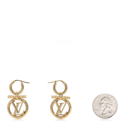 Louis Vuitton Baby Louise Earrings Gold 2 of 4