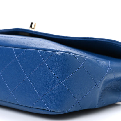 Chanel Goatskin Quilted Coco Curve Flap Messenger Flap Blue 10 of 10