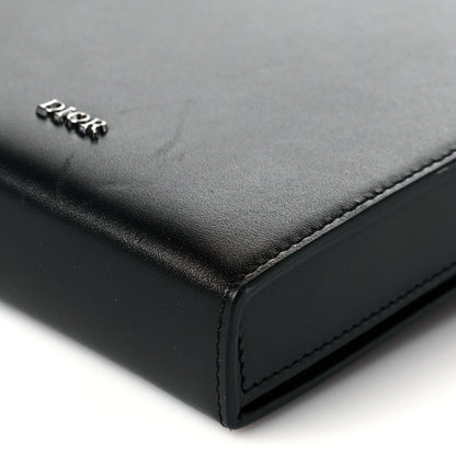 Christian Dior Lambskin Vertical Wallet On Strap Black 10 of 12