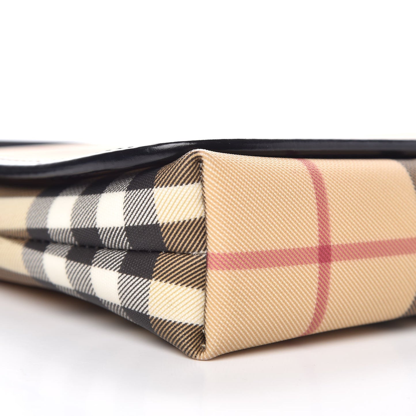 House Check Shoulder Bag Black