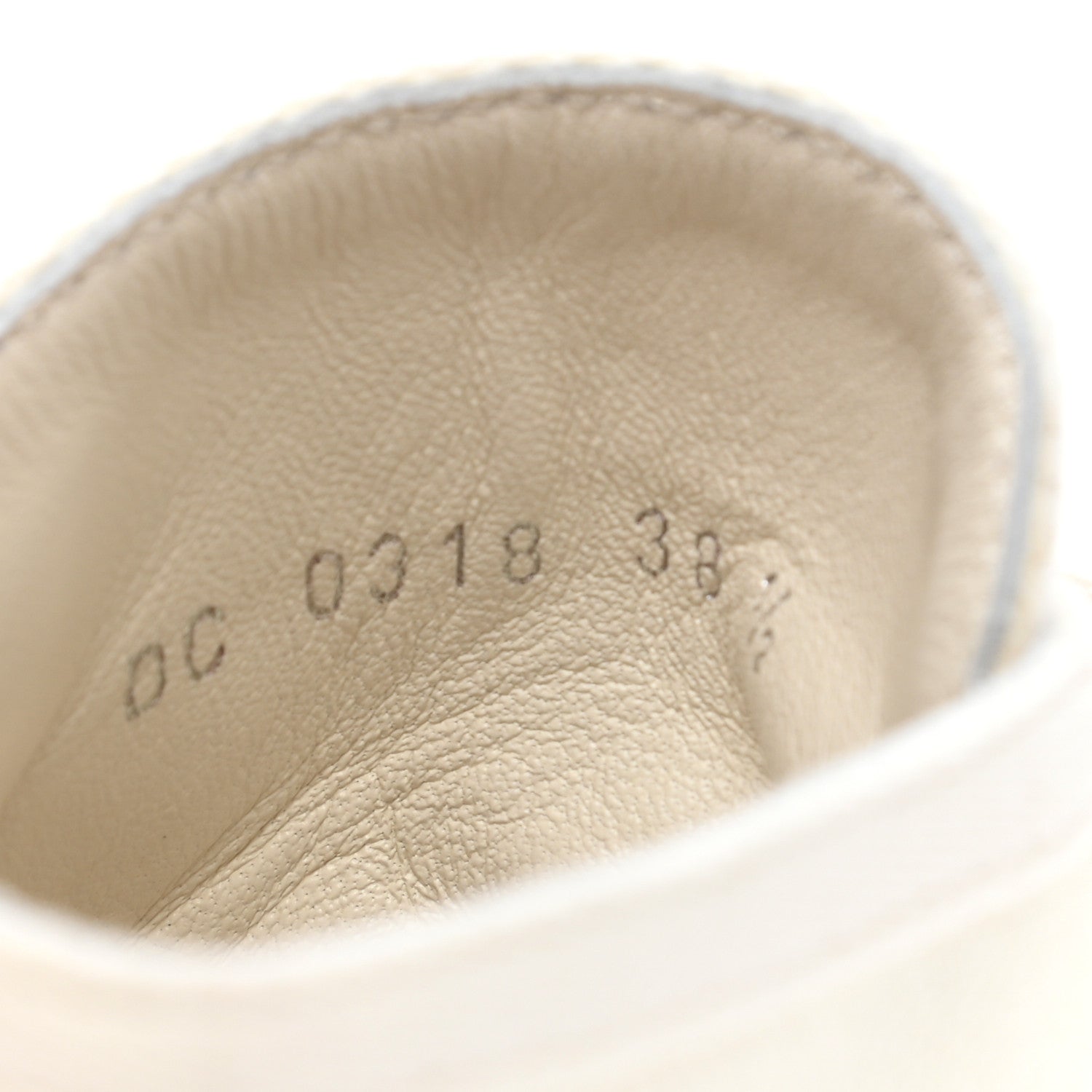 Christian Dior Technical Mesh Calfskin Womens Walk'N'Dior High Top Sneaker 38.5 Milk 8 of 9