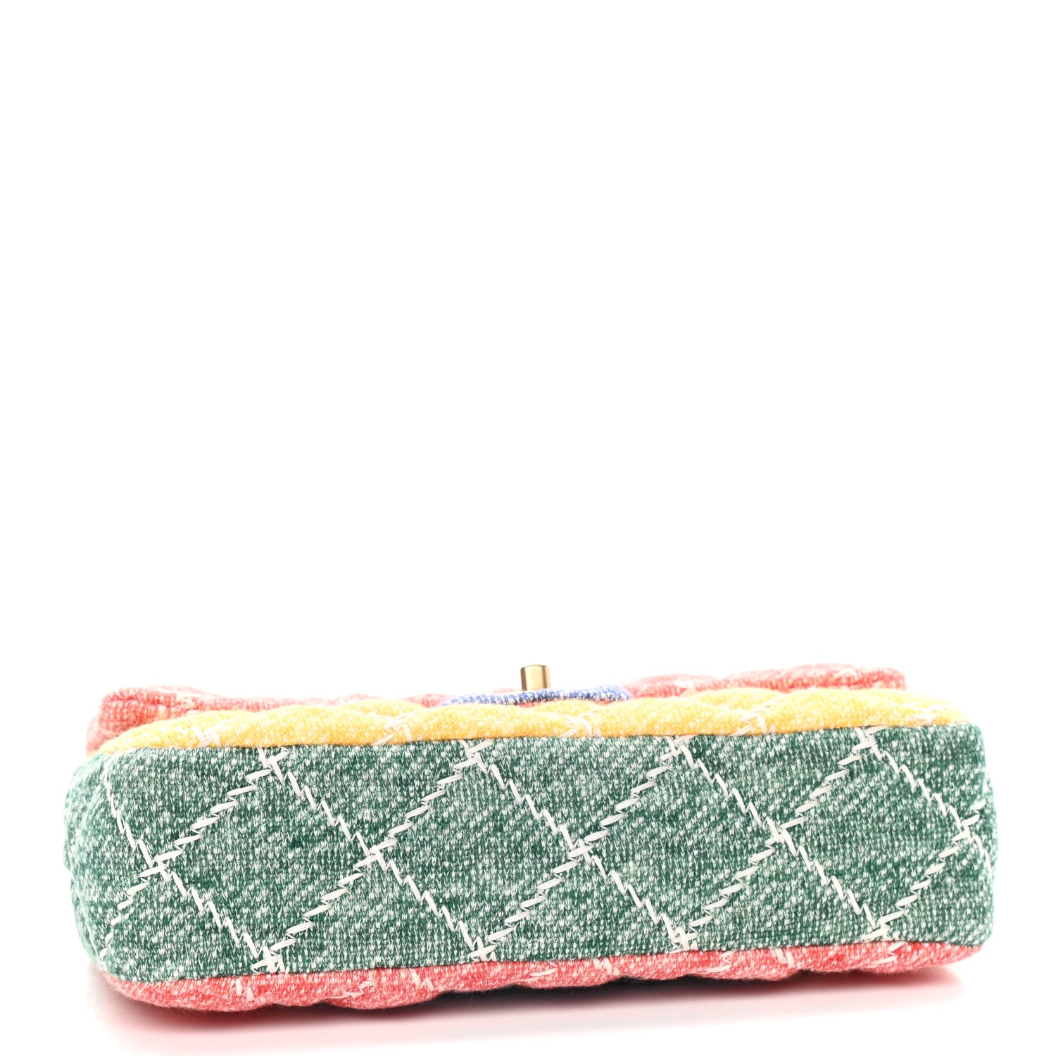 Chanel Jersey Quilted Medium Fabrics and Co Flap Multicolor 3 of 8