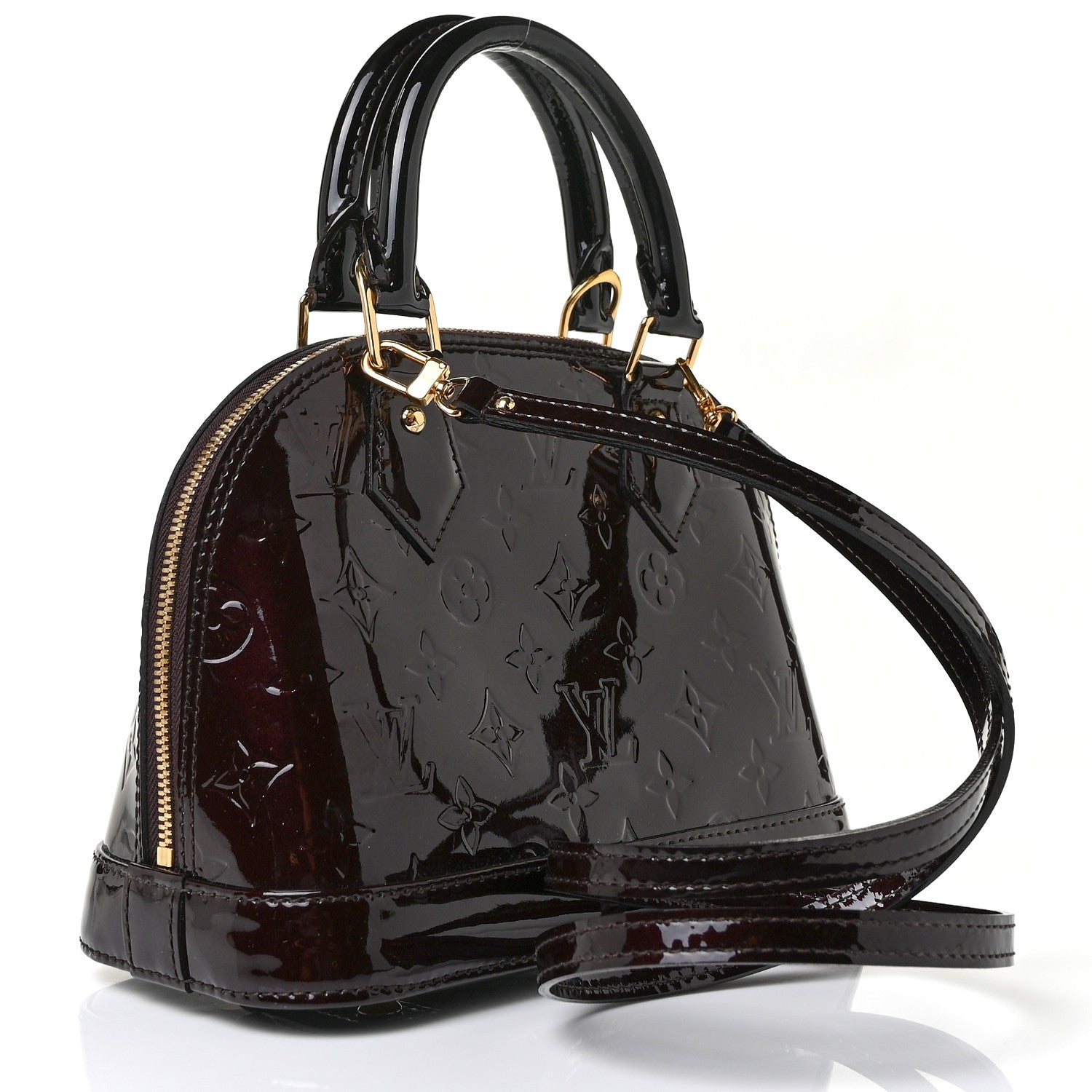 Louis Vuitton Vernis Alma BB Amarante 3 of 8