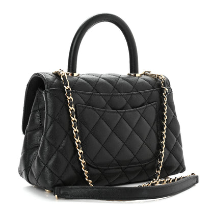 Chanel Caviar Quilted Mini Coco Handle Flap Black 3 of 11