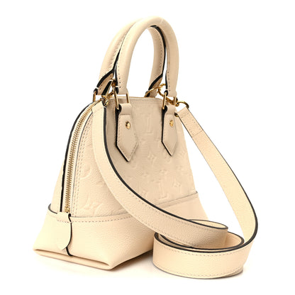 Louis Vuitton Monogram Empreinte Alma BB Hazelnut Couture Creme 3 of 10