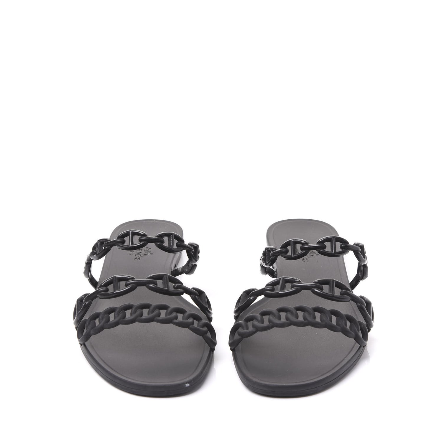 Rubber Chaine d'Ancre Rivage Sandals 37 Black