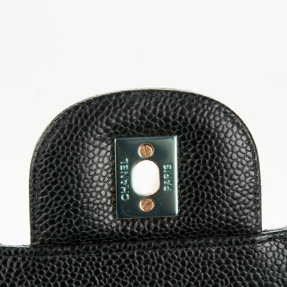 Chanel Caviar Quilted Jumbo Double Flap Black 7 of 9