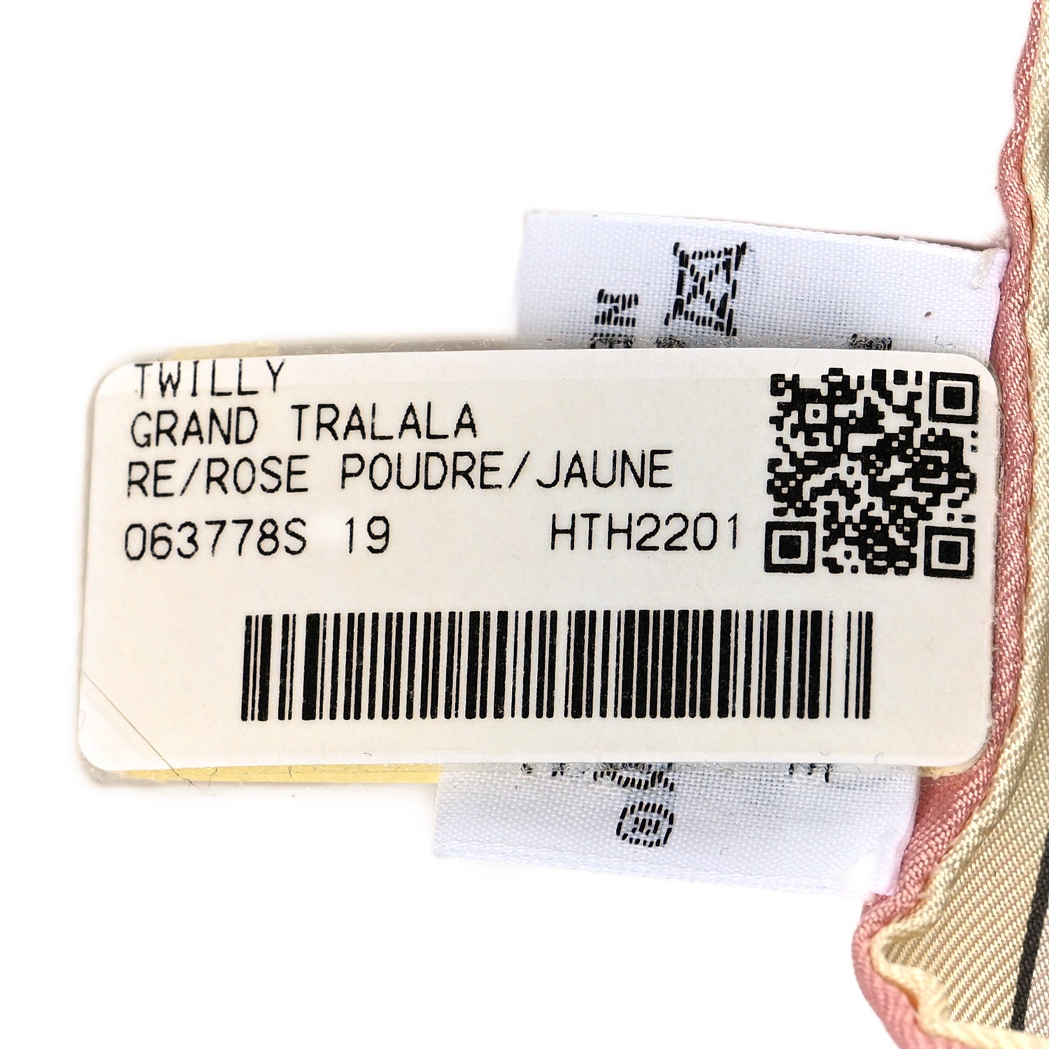 Hermes Silk Grand Tralala Twilly Rose Poudre Jaune 5 of 6