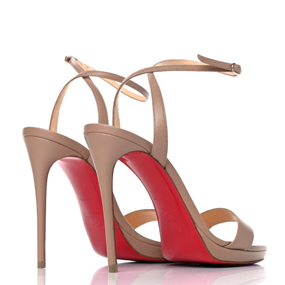 Christian Louboutin Nappa Loubi Queen 120 Pumps 37 Nude 4 of 13
