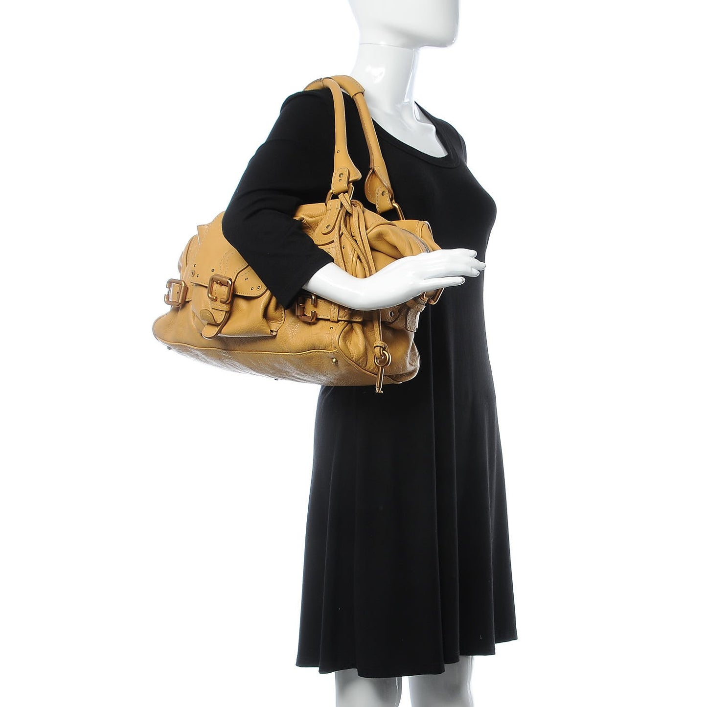Calfskin Paddington Front Pocket Tote Tan
