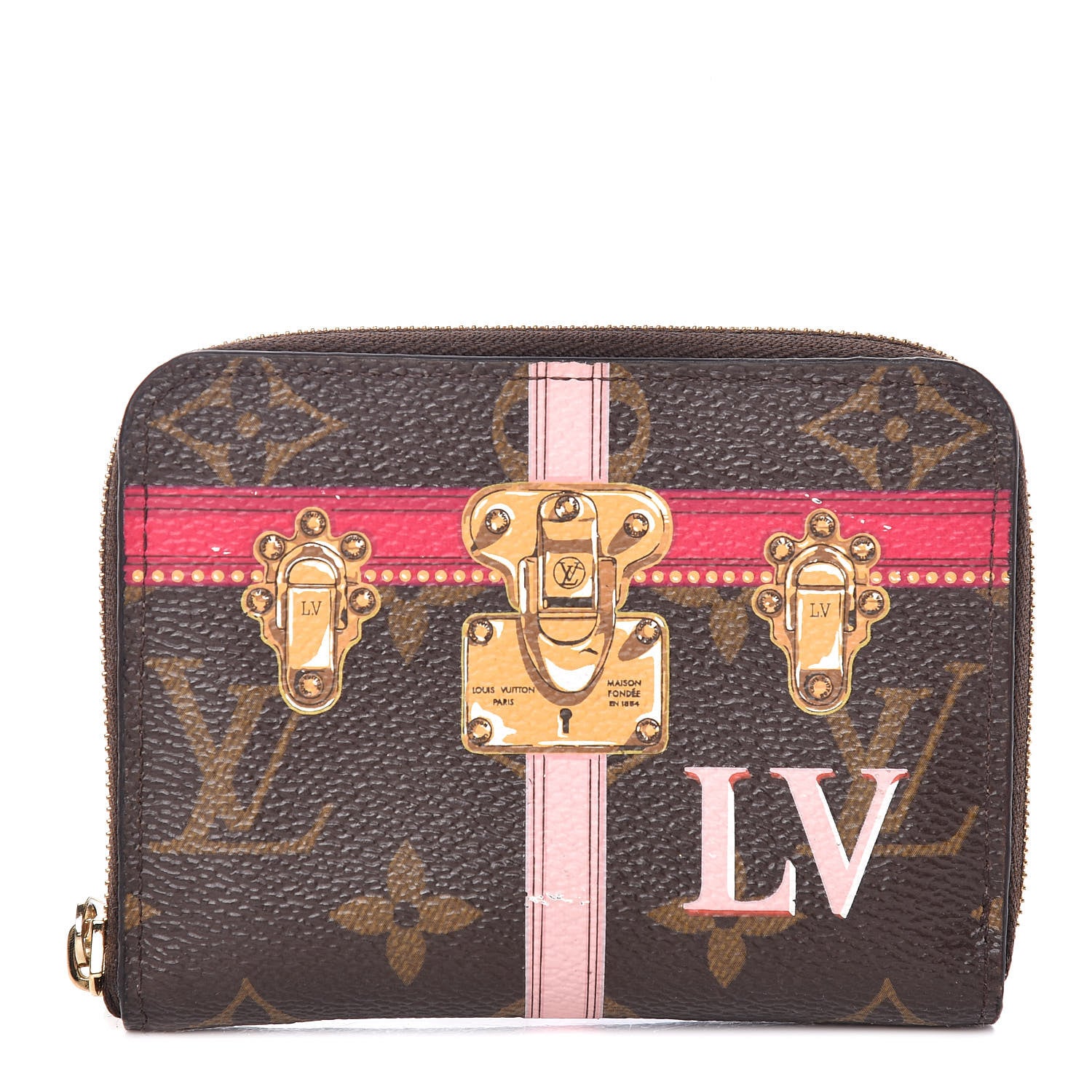 Louis Vuitton Monogram Summer Trunks Zippy Coin Purse 1 of 11