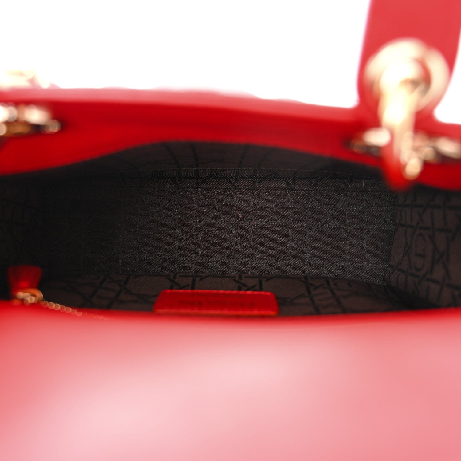 Christian Dior Lambskin Cannage Small My ABCDior Lady Dior Red 5 of 10