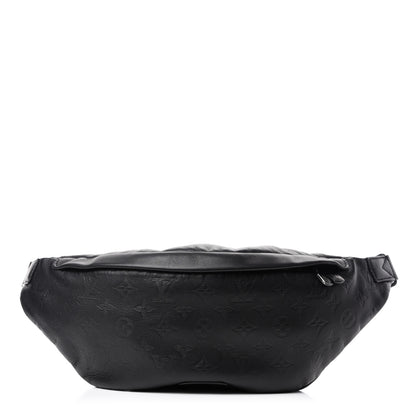 Louis Vuitton Calfskin Monogram Shadow Discovery Bumbag Black 1 of 10