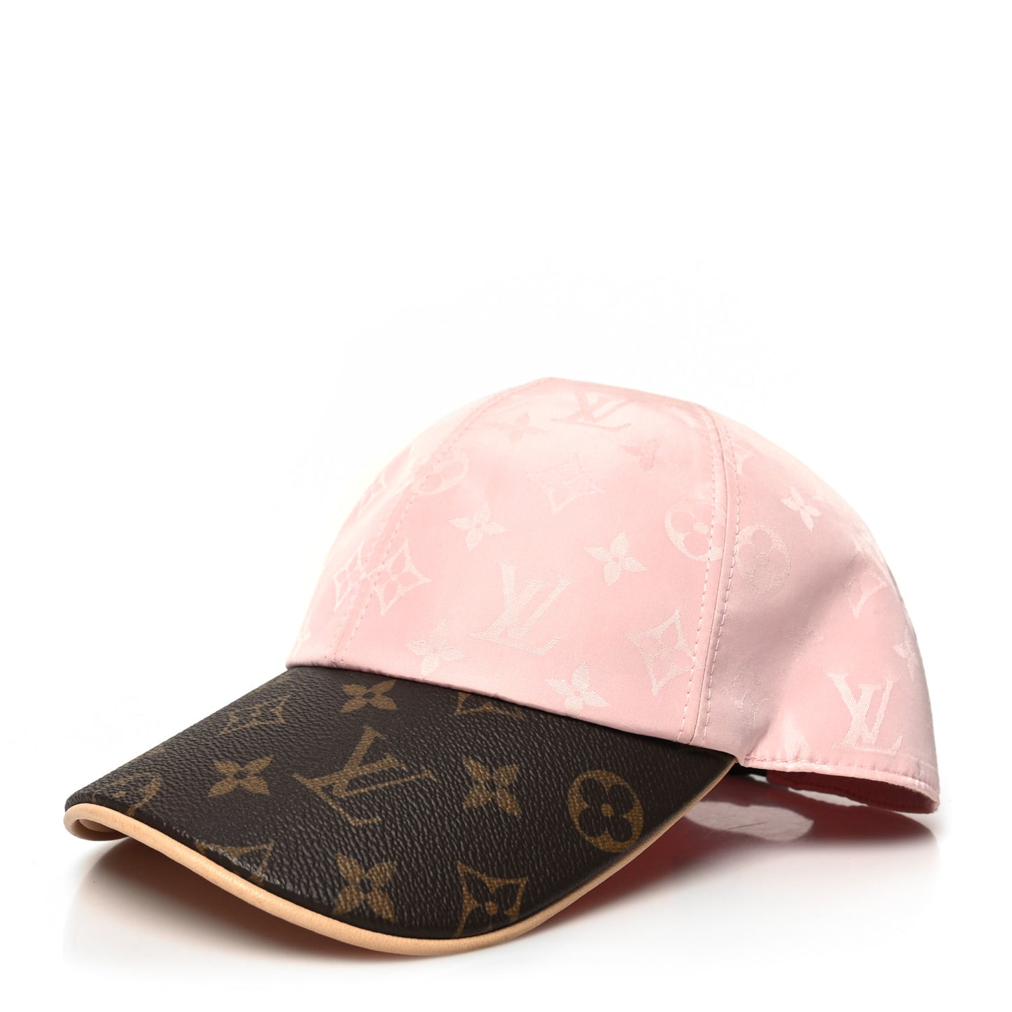 Polyester Silk Monogram LV Get Ready Cap L Pink