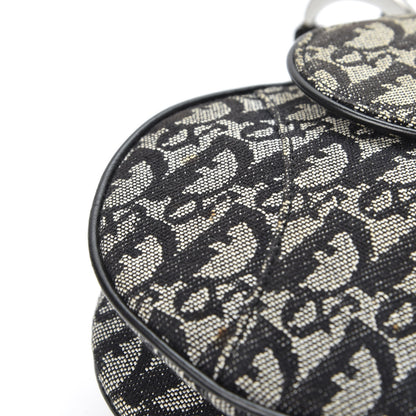 Christian Dior Monogram Saddle Bag Black 8 of 11