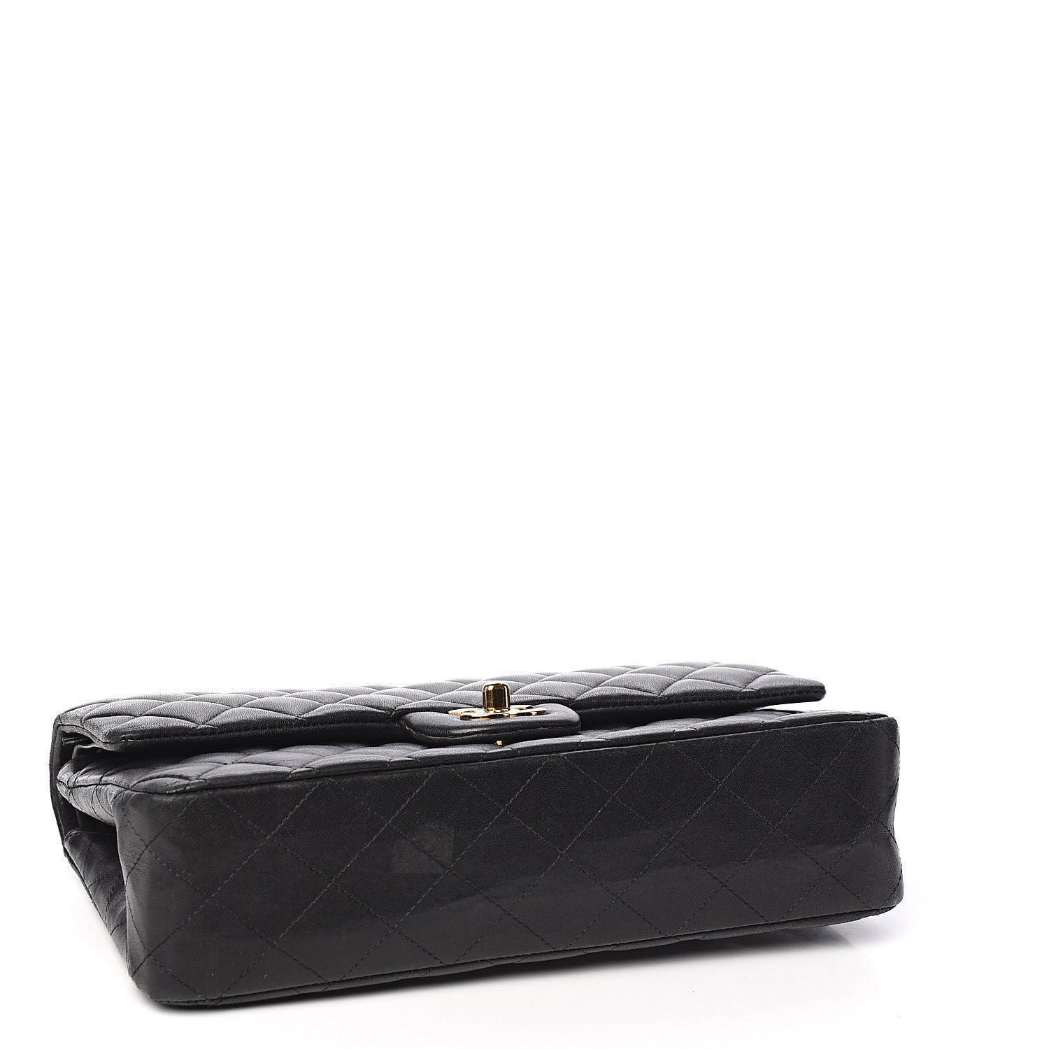 Chanel Lambskin Quilted Medium Double Flap Black 3 of 12