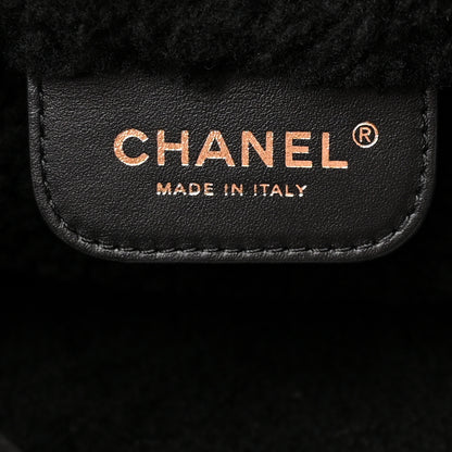Chanel Shearling Aged Lambskin Quilted Small Chanel 22 Black 7 of 11