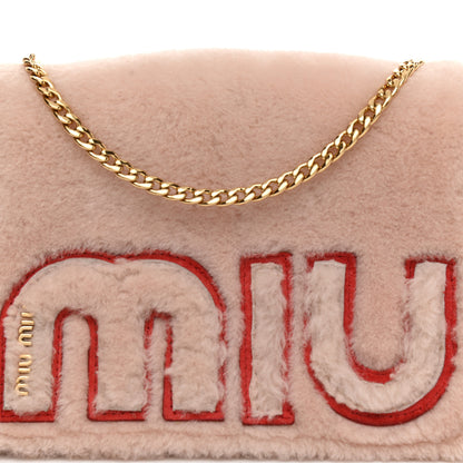 Miu Miu Shearling Goatskin Shoulder Bag 10 of 10