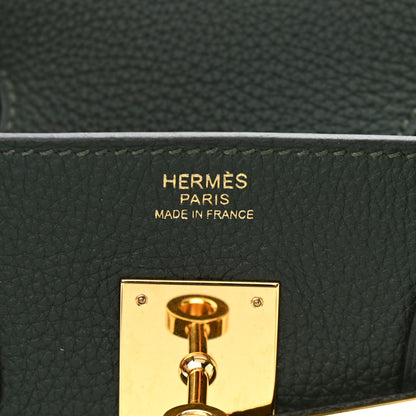 Hermes Togo Birkin 30 Vert Fonce 6 of 11