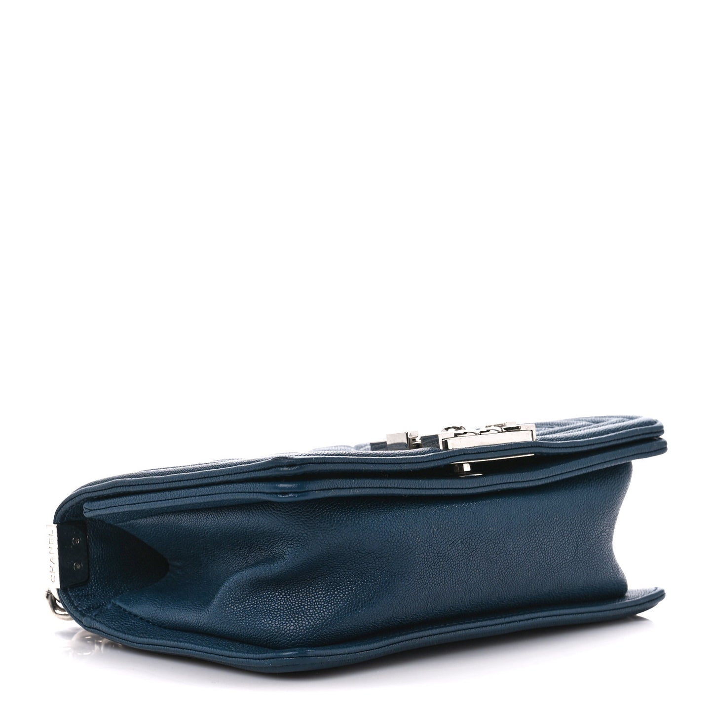 Caviar Quilted Small Boy Flap Blue