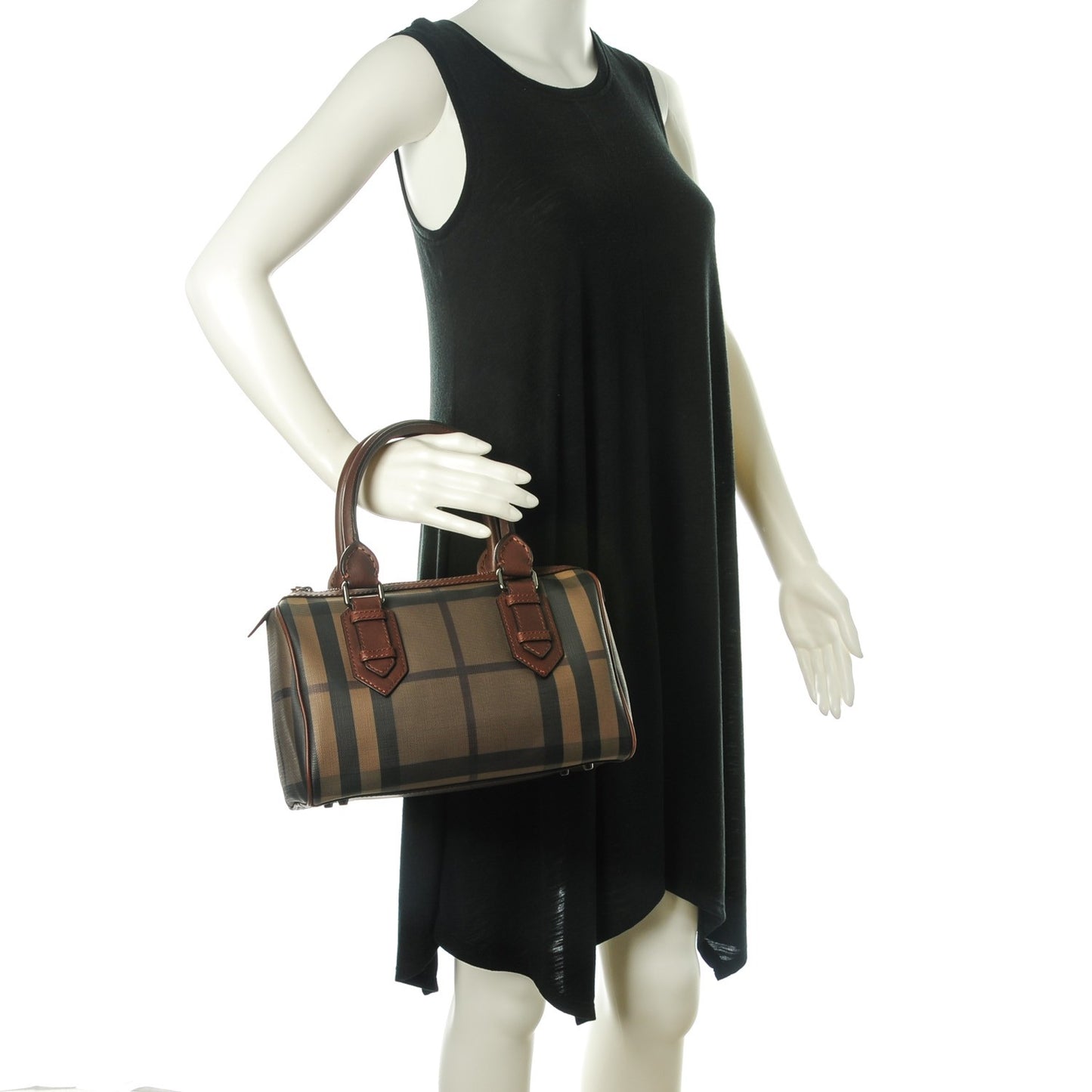 Smoked Check Small Chester Bowling Bag Brown