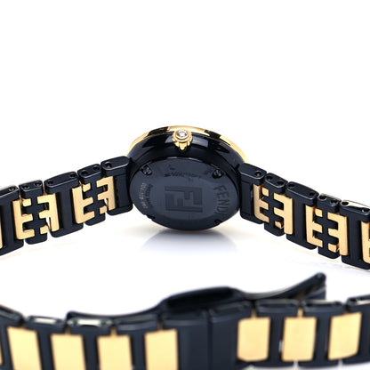Fendi Stainless Steel Diamond Bezel Blue Mother of Pearl 19mm Fendi Forever Quartz Watch 4 of 6