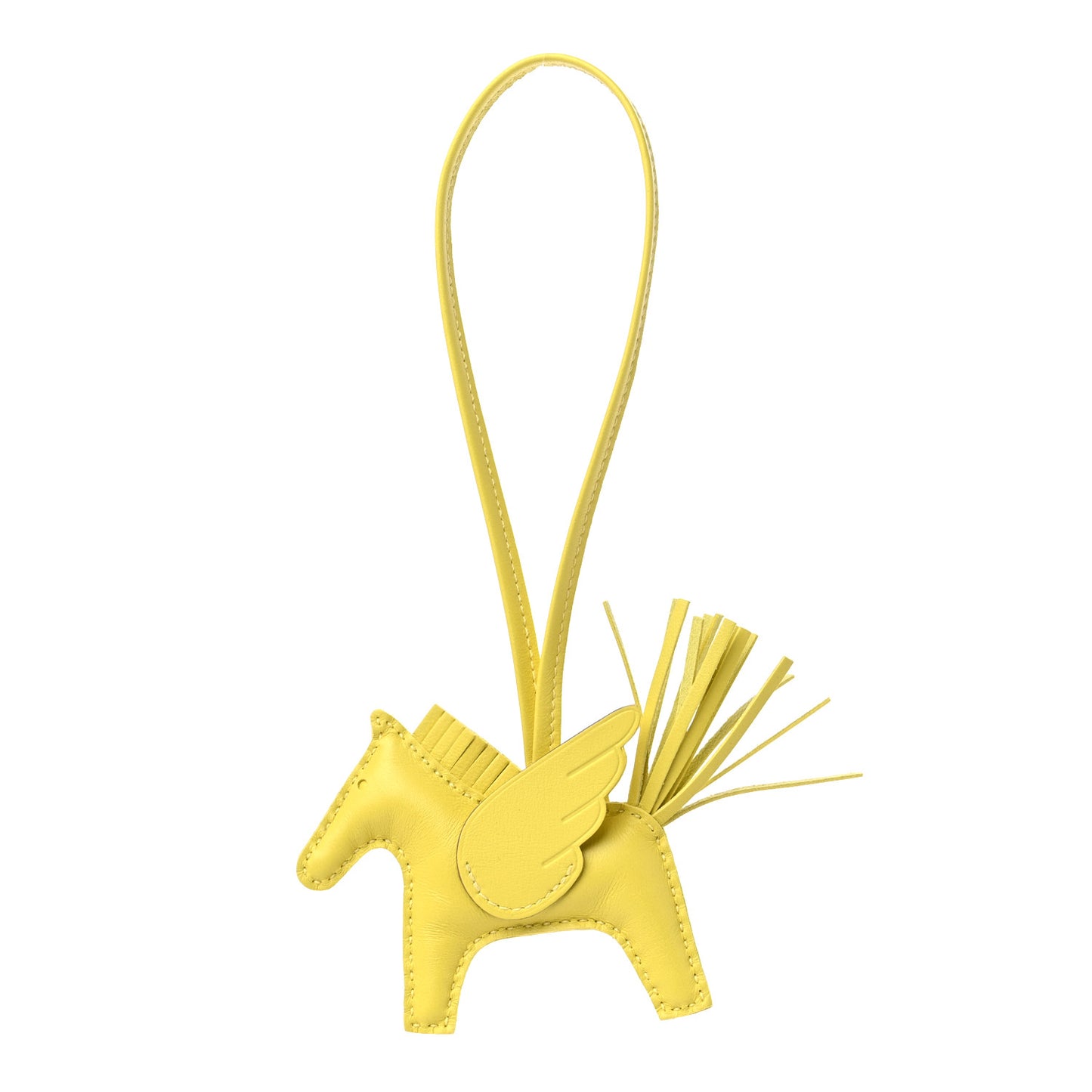 Milo Lambskin Grigri Rodeo Pegase Horse Bag Charm PM Lime