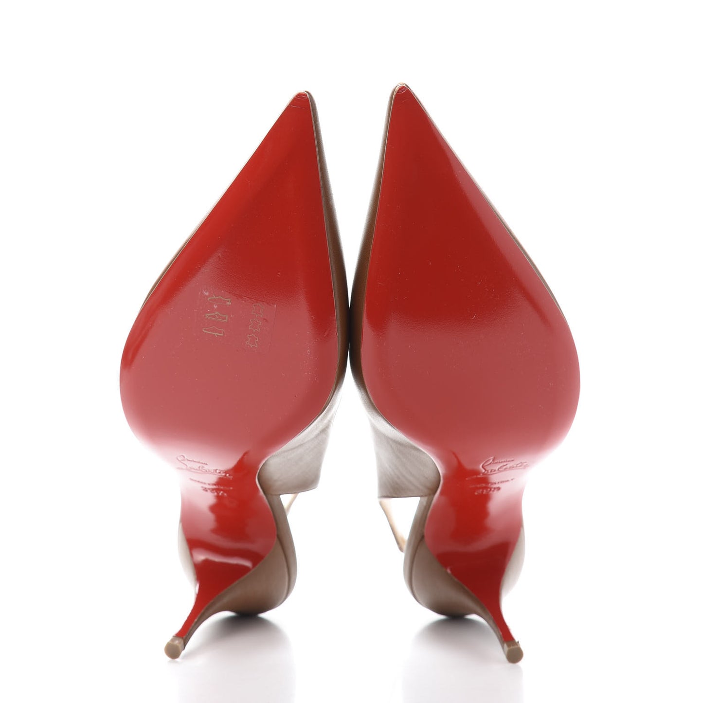 Nappa Clare Sling 80 Pumps 39.5 Cuoio