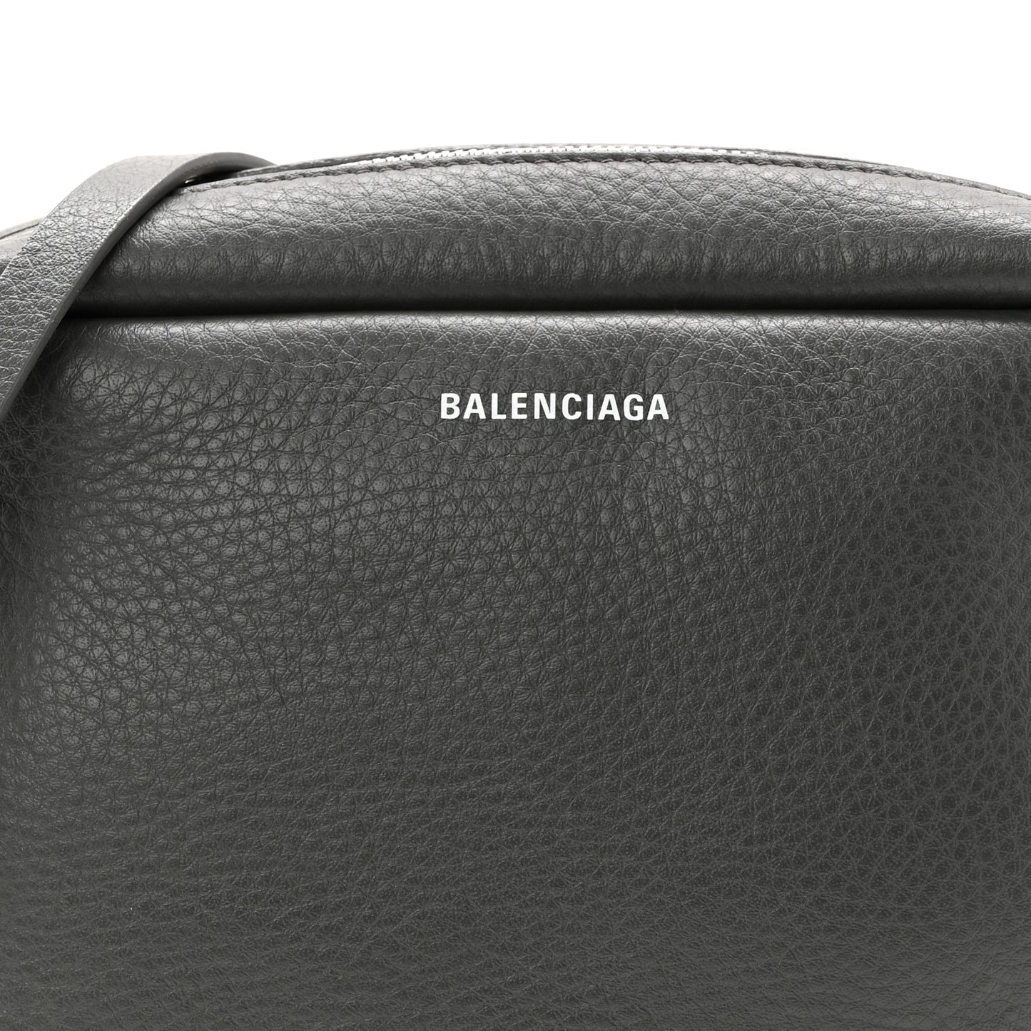 Calfskin Logo S Everyday Camera Bag Gris Fossile