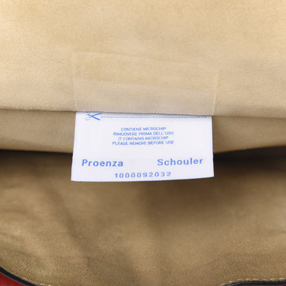 Proenza Schouler Pebbled Calfskin PS Courier Backpack Red 5 of 17