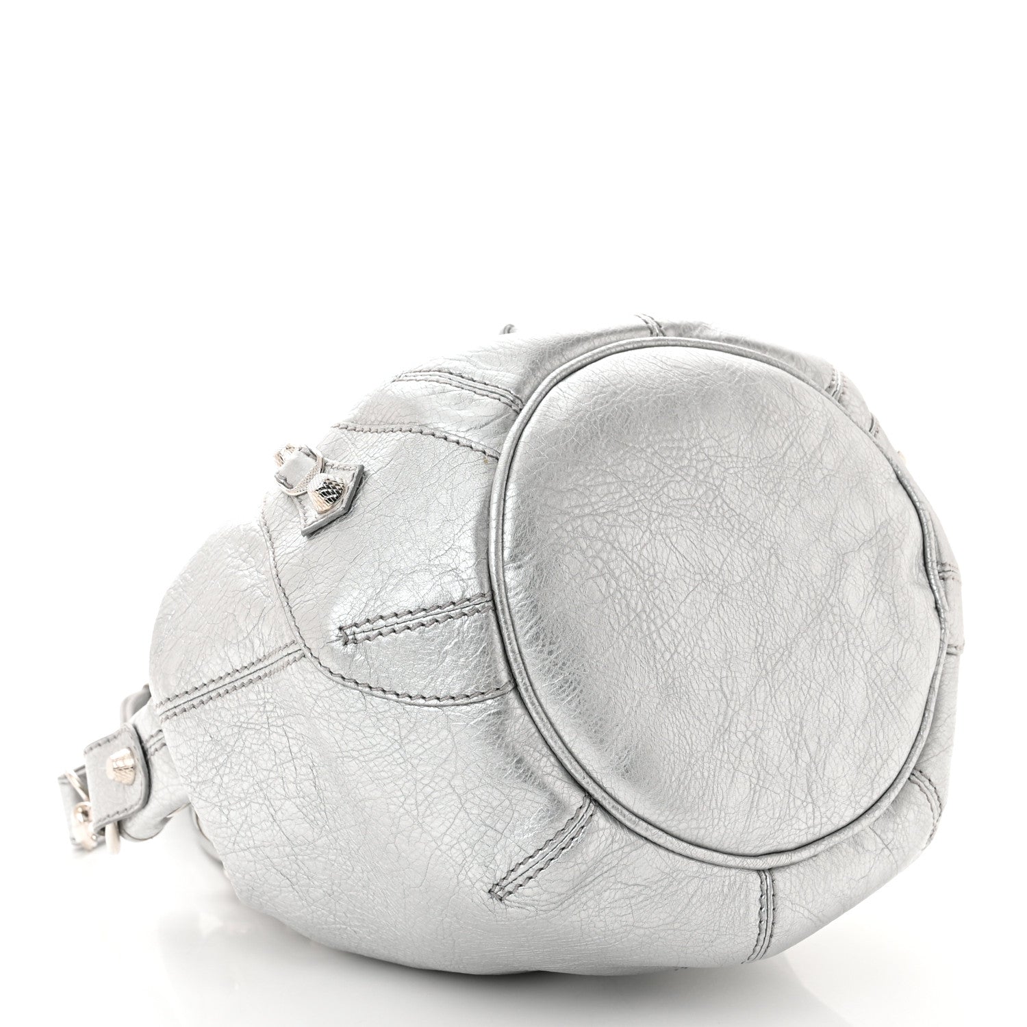Balenciaga Agneau Giant 12 Silver Hardware Mini Pompon Gris Aluminum 4 of 11