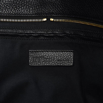 Alexander McQueen Pebbled Calfskin Large Skull Padlock Zip Around Tote Black 5 of 9