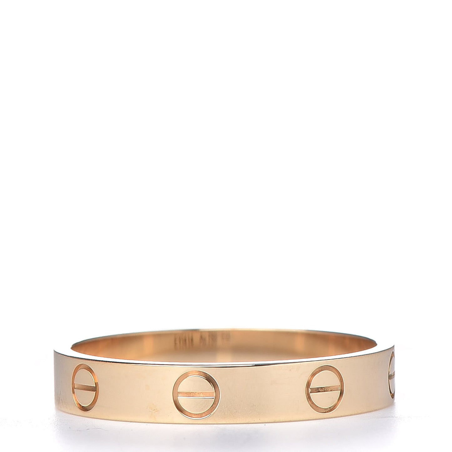 18K Yellow Gold 3.5mm LOVE Wedding Band Ring 59 8.75