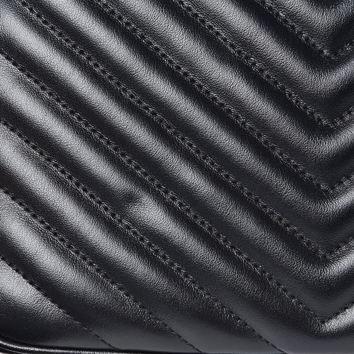 Calfskin Matelasse Monogram Lou Camera Bag Black