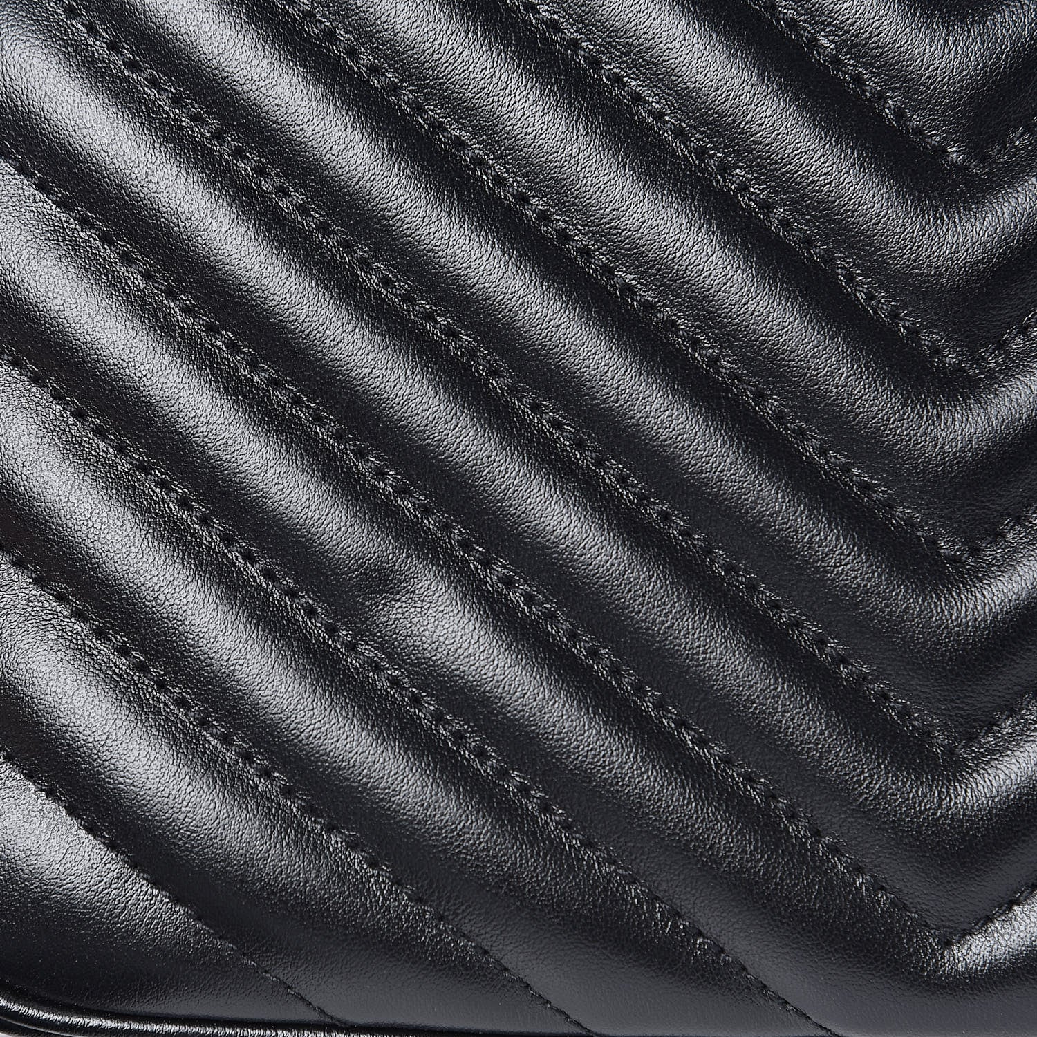 Saint Laurent Calfskin Matelasse Monogram Lou Camera Bag Black 10 of 11