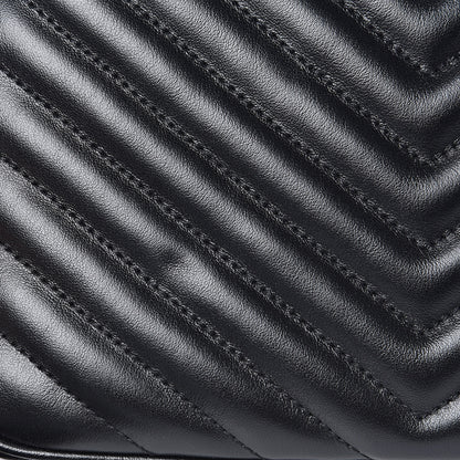 Saint Laurent Calfskin Matelasse Monogram Lou Camera Bag Black 10 of 11