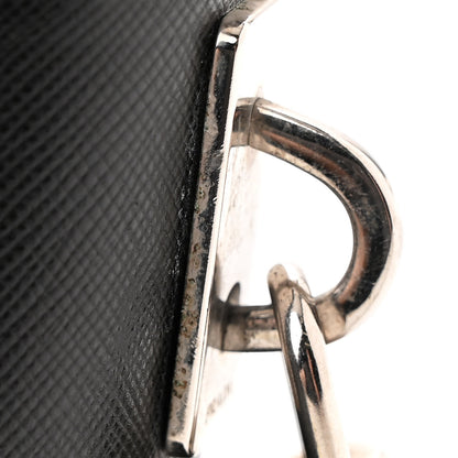 Prada Tessuto Nylon Saffiano Metal Triangle Logo Work Bag Black 13 of 13
