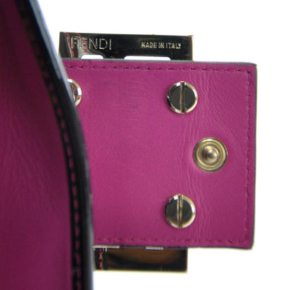Fendi Zucchino Continental Wallet Black Pink 5 of 9