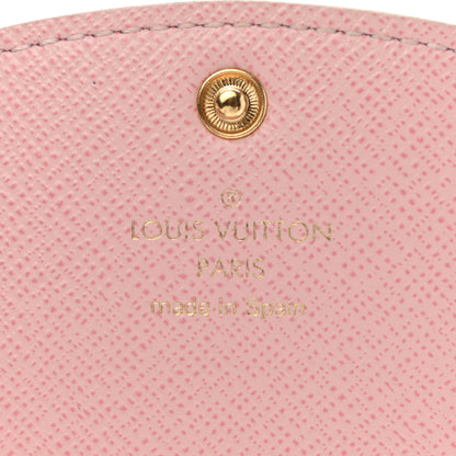 Louis Vuitton Damier Azur Rosalie Coin Purse Rose Ballerine 6 of 9
